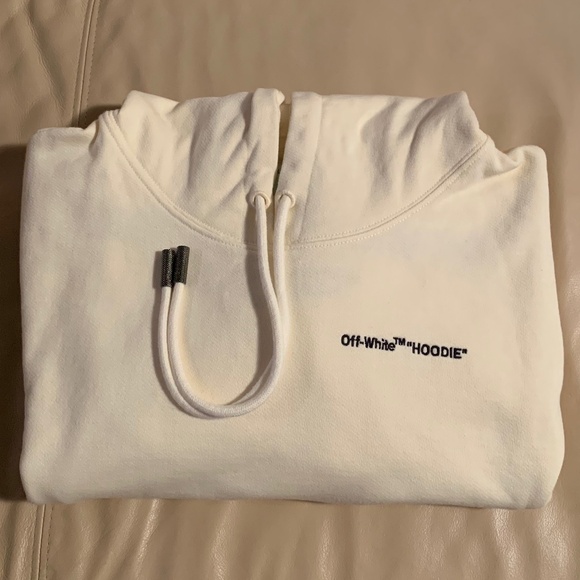 Off-White Quotes Cropped Hoodie - Picture 8 of 12